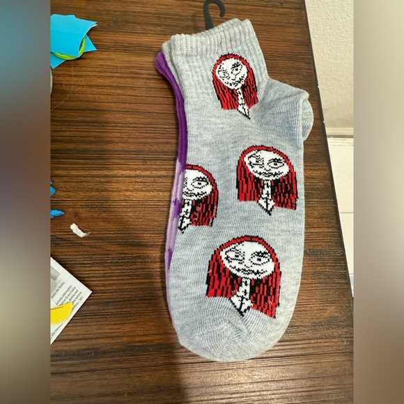 Purple Nightmare Before Christmas Socks. NWT. 2 pr - Picture 3 of 3